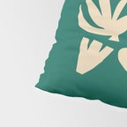 Bottle Green Collage: Paper Cutouts Matisse Edition Pillow Sham Gallery Image 4