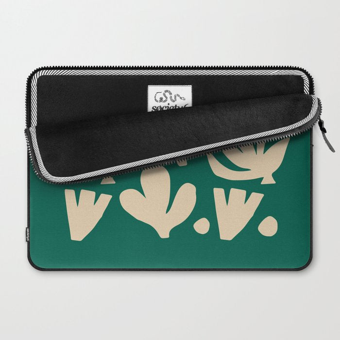 Bottle Green Collage: Paper Cutouts Matisse Edition Laptop Sleeve Gallery Image 2