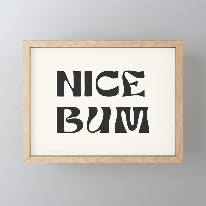 nice bum Mini Art Print Gallery Image 1