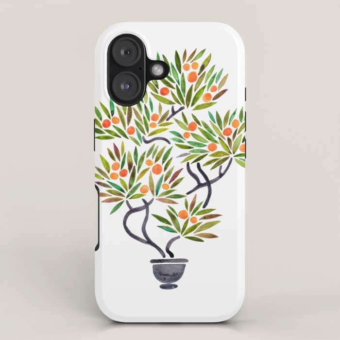 Bonsai Tree - Orange Fruit iPhone Case Gallery Image 1