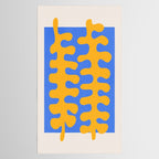Royal Blue & Supernova: Matisse Paper Leaf Cutouts 02 Tablecloth Gallery Image 2