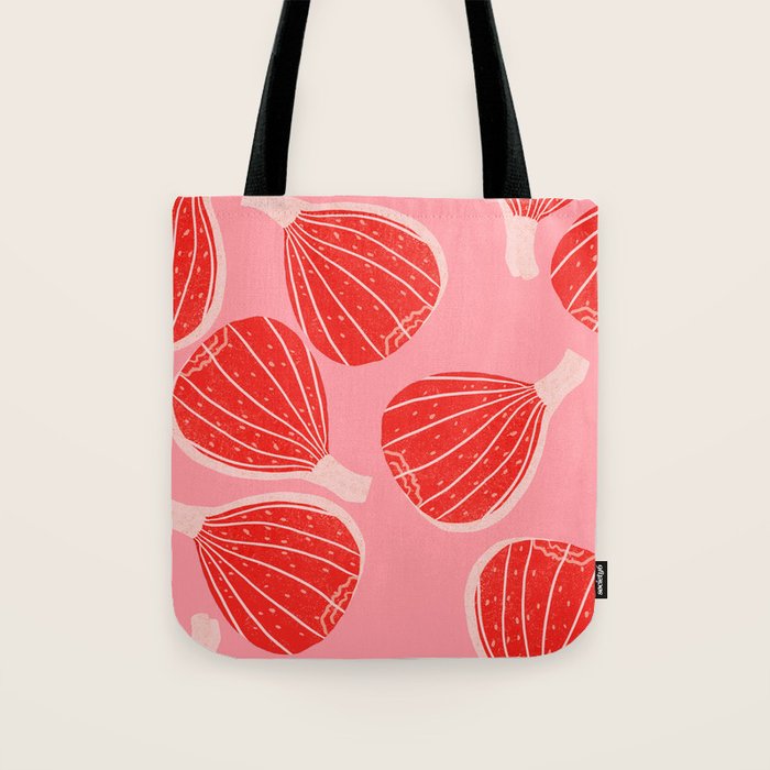 Pink Figs Tote Bag Gallery Image 1