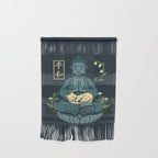 Cat Meditation Buddhism Buddha by Tobe Fonseca Wall Hanging Gallery Image 1