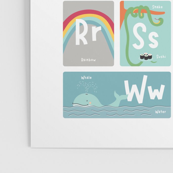 Children's Alphabet Print â Gender neutral Poster Gallery Image 3