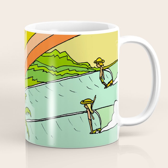 Surf Paradise Rainbow of Happiness Coffee Mug Gallery Image 1