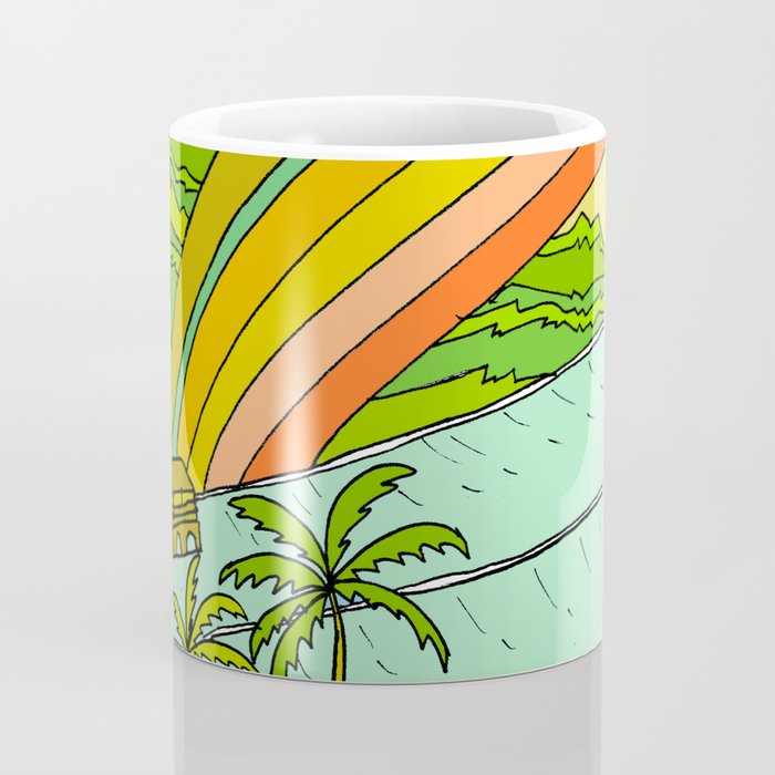Surf Paradise Rainbow of Happiness Coffee Mug Gallery Image 4