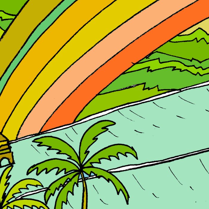 Surf Paradise Rainbow of Happiness Coffee Mug Gallery Image 2
