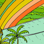 Surf Paradise Rainbow of Happiness Coffee Mug Gallery Image 2
