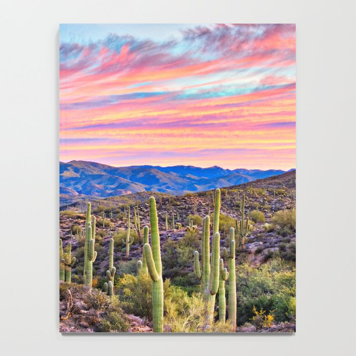 Arizona South West Sunset Cactus Desert Landscape Notebook Gallery Image 4