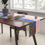 Arizona South West Sunset Cactus Desert Landscape Table Runner Gallery Image 2