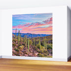 Arizona South West Sunset Cactus Desert Landscape Wall Mural Gallery Image 2