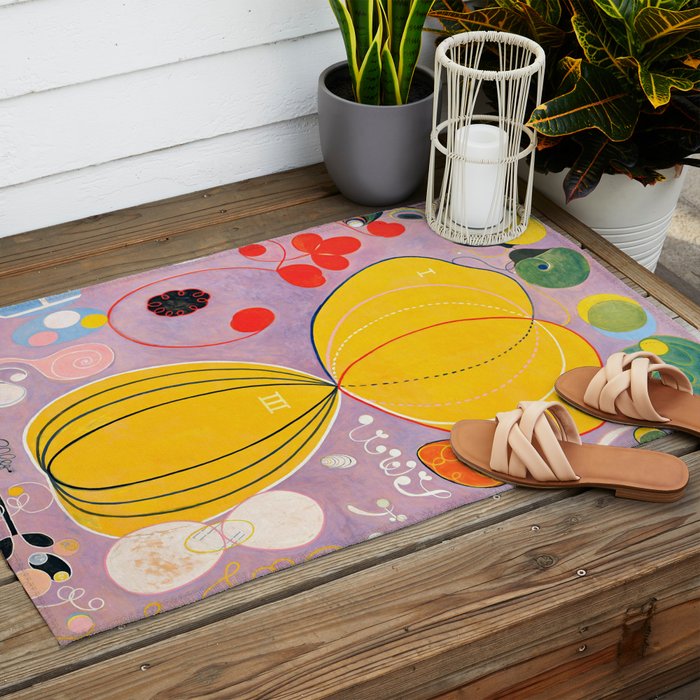 Hilma af Klint "The Ten Largest, No. 07, Adulthood, Group IV" Outdoor Rug Gallery Image 2