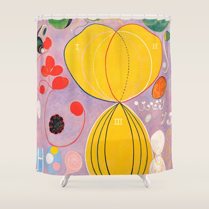 Hilma af Klint "The Ten Largest, No. 07, Adulthood, Group IV" Shower Curtain Gallery Image 1
