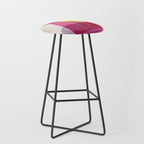 Abstract Colorful Shapes Pink Yellow Stool Gallery Image 1
