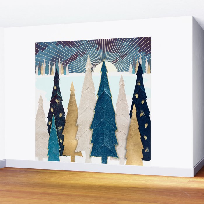 Winter Trees Wall Mural Gallery Image 2