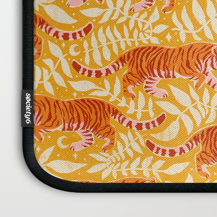 Tigers - pink, red, and saffron  Laptop Sleeve Gallery Image 3