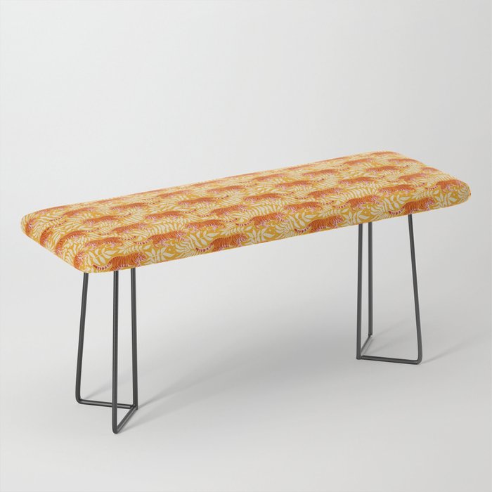 Tigers - pink, red, and saffron  Bench Gallery Image 1