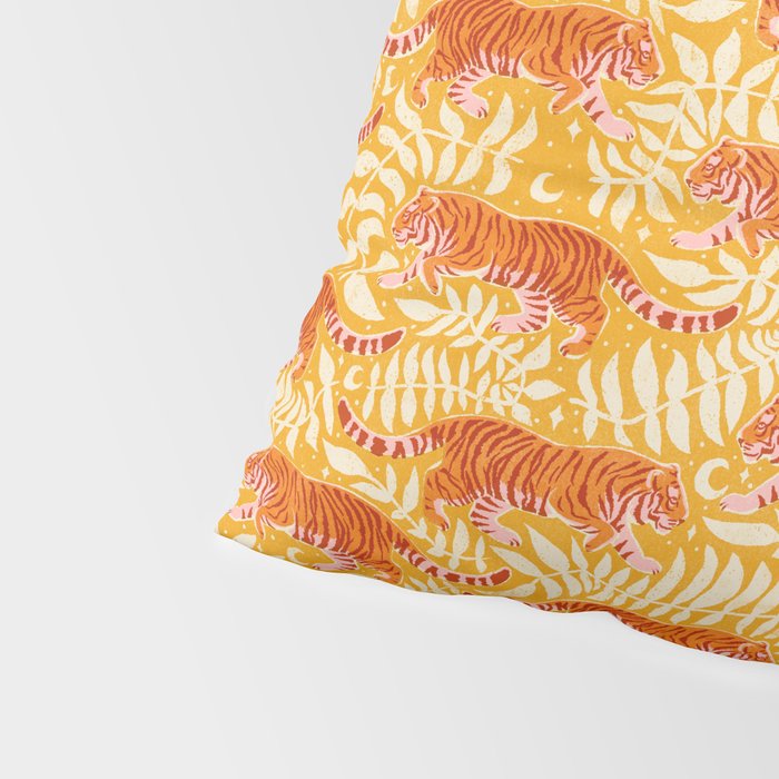 Tigers - pink, red, and saffron  Pillow Sham Gallery Image 4
