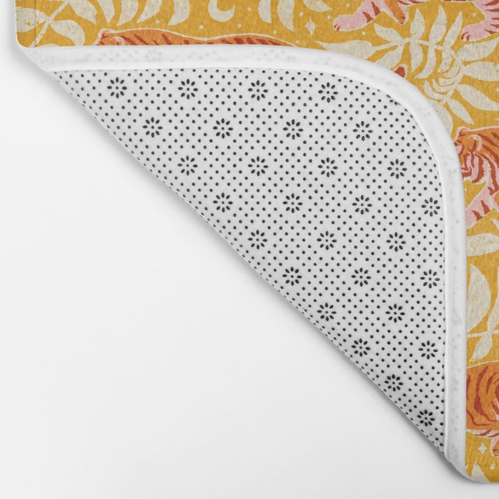 Tigers - pink, red, and saffron  Bath Mat Gallery Image 2