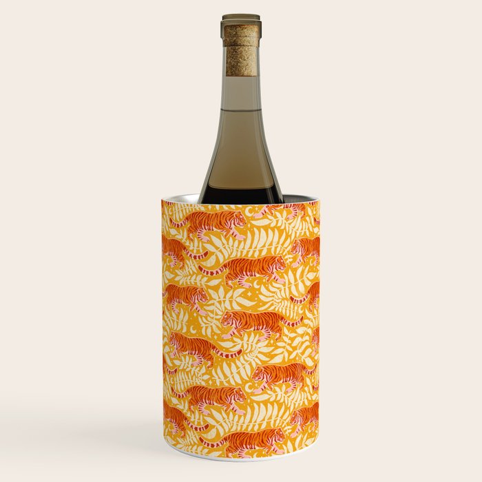 Tigers - pink, red, and saffron  Wine Chiller Gallery Image 3