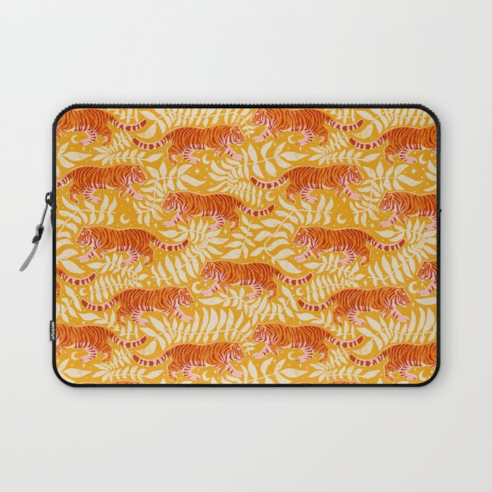 Tigers - pink, red, and saffron  Laptop Sleeve Gallery Image 1