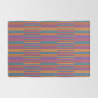 Mixed Stripes Pattern IX Retro Rainbow Rug Gallery Image 2