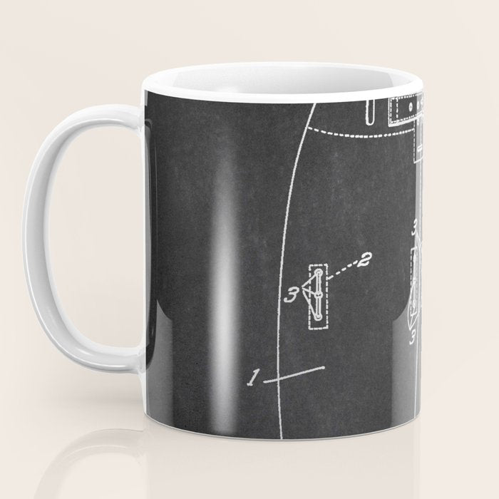 Football Pants chalkboard patent Coffee Mug Gallery Image 3