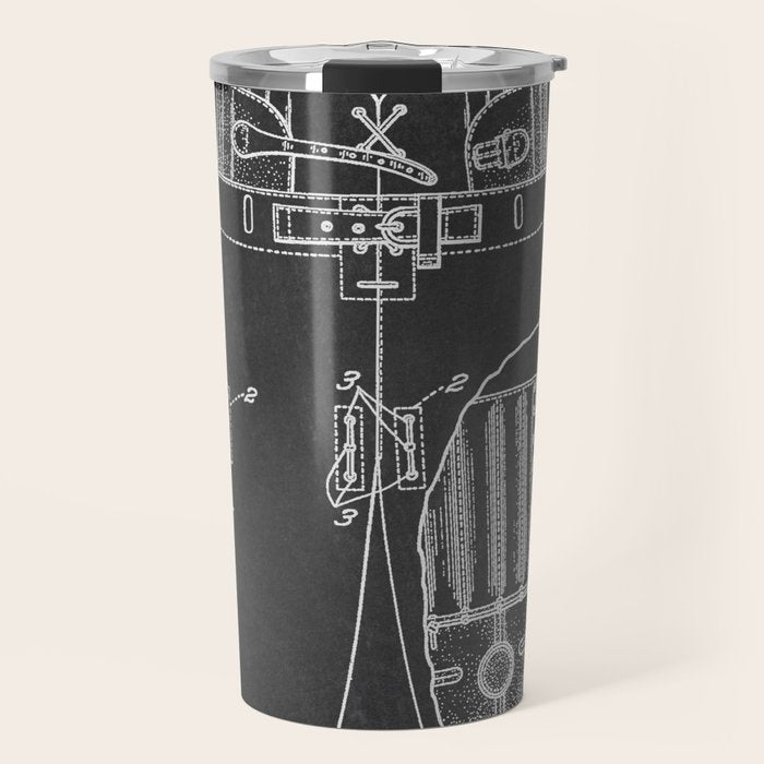 Football Pants chalkboard patent Travel Mug Gallery Image 1