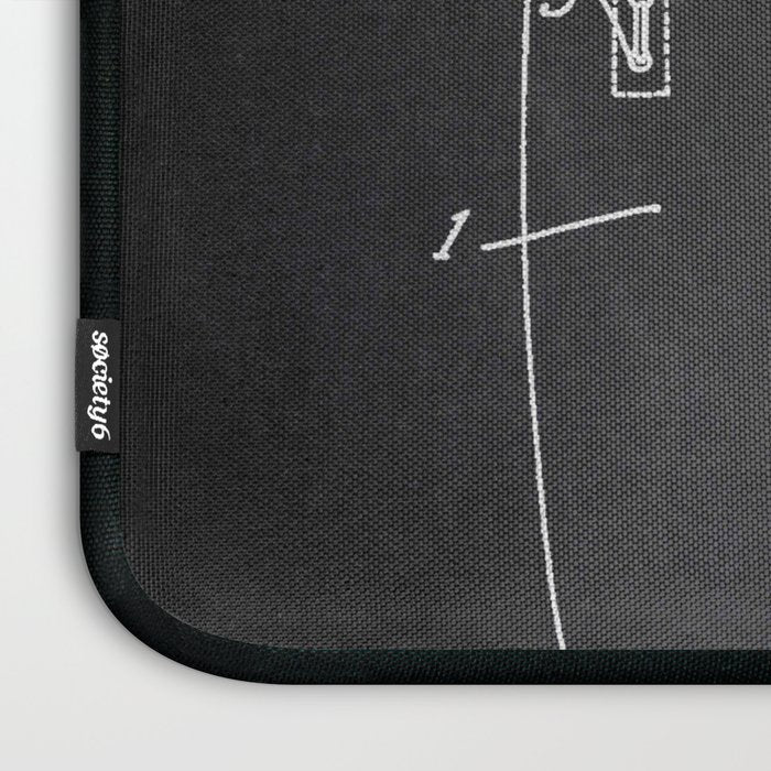 Football Pants chalkboard patent Laptop Sleeve Gallery Image 3