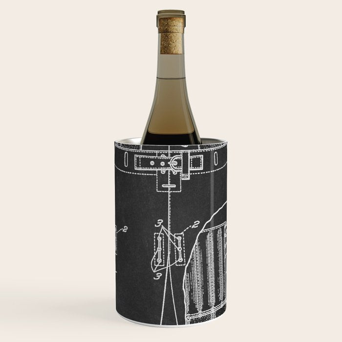 Football Pants chalkboard patent Wine Chiller Gallery Image 1