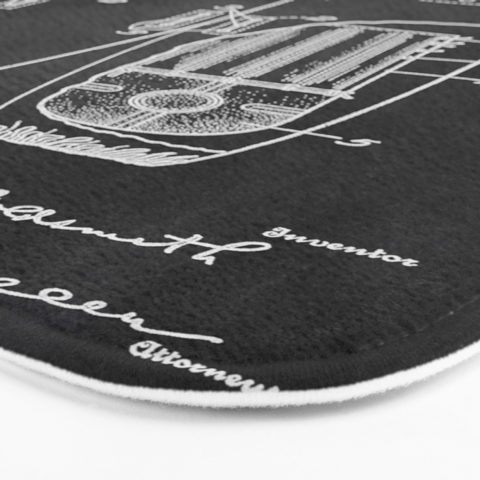 Football Pants chalkboard patent Bath Mat Gallery Image 3