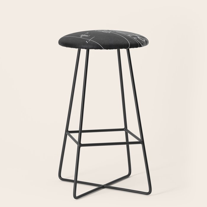 Football Pants chalkboard patent Stool Gallery Image 1