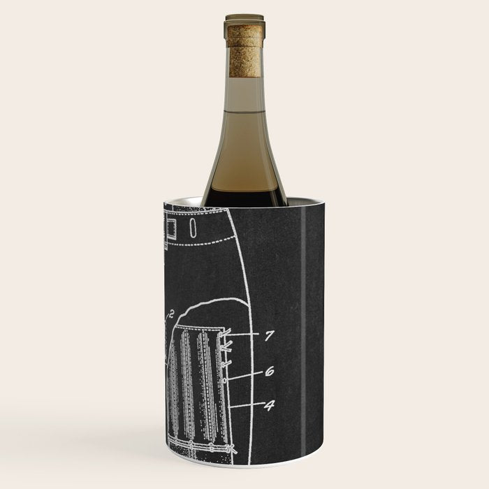 Football Pants chalkboard patent Wine Chiller Gallery Image 3