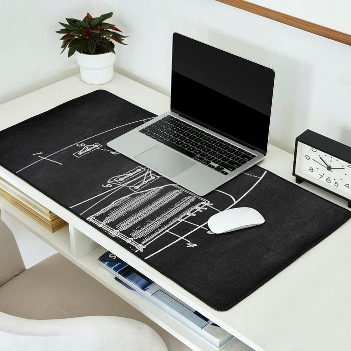 Football Pants chalkboard patent Desk Mat Gallery Image 2