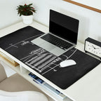 Football Pants chalkboard patent Desk Mat Gallery Image 2