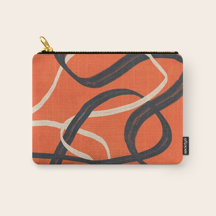 Minimal Abstract Lines Dance 2 Carry All Pouch Gallery Image 1