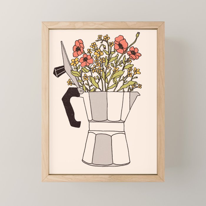 Moka Flowers Mini Art Print Gallery Image 1