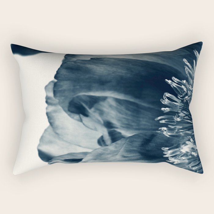 Blue Paeonia #6 Rectangular Pillow Gallery Image 1