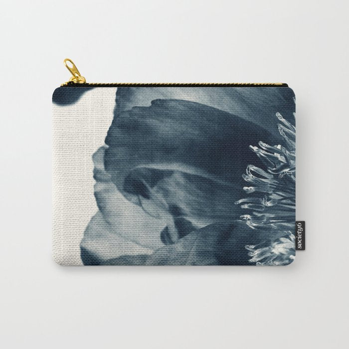 Blue Paeonia #6 Carry All Pouch Gallery Image 1