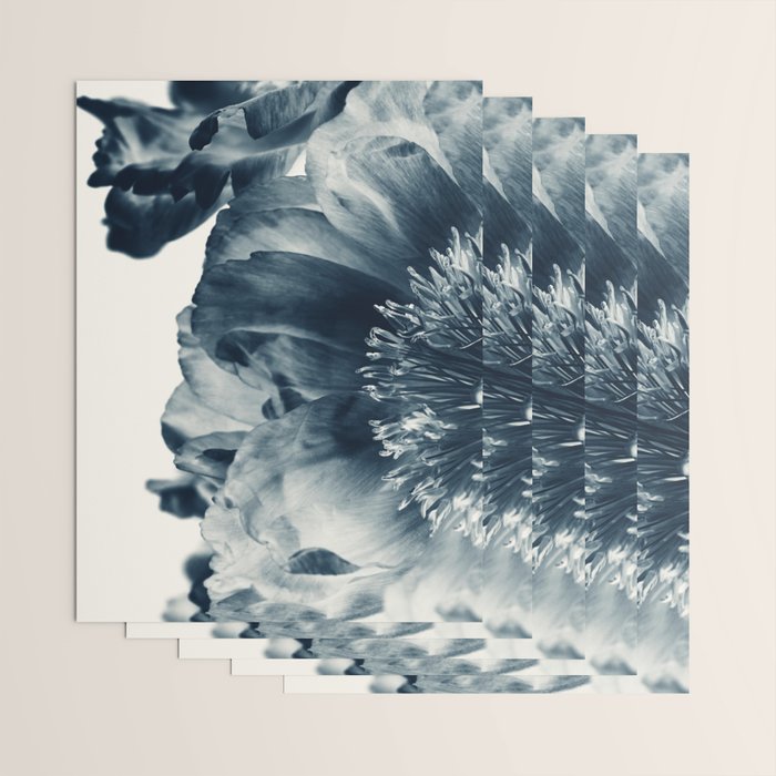 Blue Paeonia #6 Wrapping Paper Gallery Image 3
