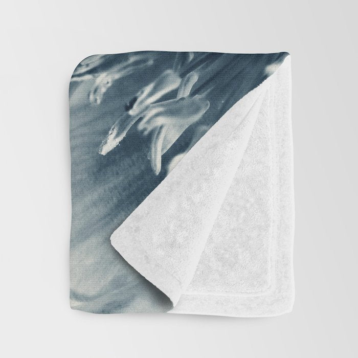 Blue Paeonia #6 Throw Blanket Gallery Image 3