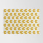 Spring Tulips II Yellow Mid Century Flowers Rug Gallery Image 2