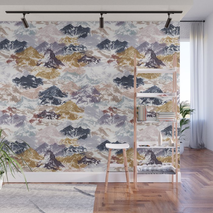 Abstract Colorful mountains C Wall Mural Gallery Image 1