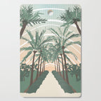 Palm Trees in Valencia, Spain Cutting Board Gallery Image 1