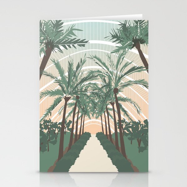 Palm Trees in Valencia, Spain Stationery Card Gallery Image 2
