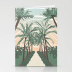 Palm Trees in Valencia, Spain Stationery Card Gallery Image 2