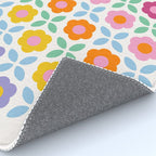 Retro Flower Pattern #2  Rug Gallery Image 4