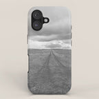 Black and White Montana Landscape Photography | Storm Clouds Photography | Prairie Photography | Western Landscape iPhone Case Gallery Image 1