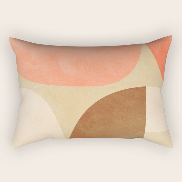 mid century geometric abstract 6 Rectangular Pillow Gallery Image 1