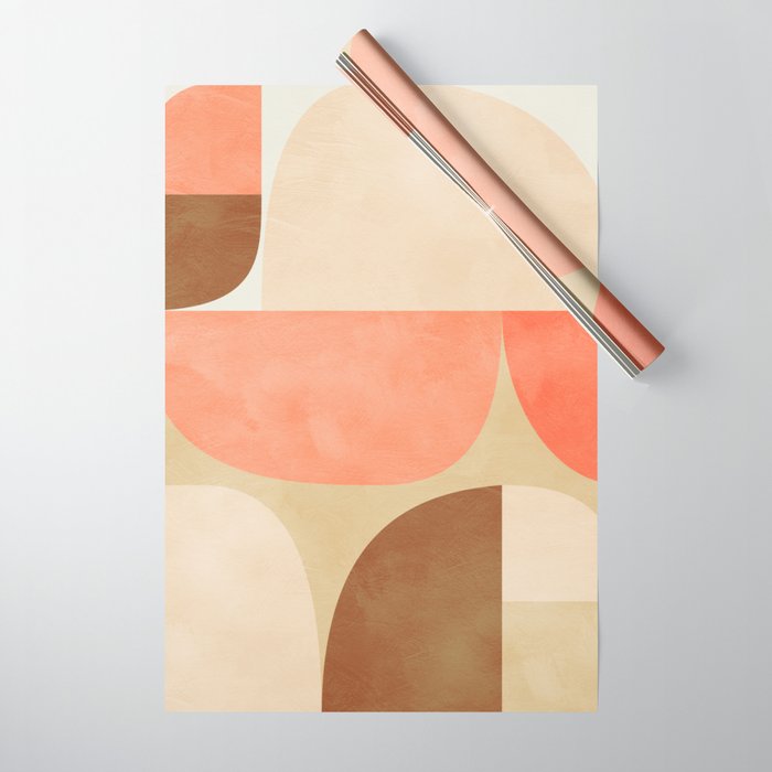 mid century geometric abstract 6 Wrapping Paper Gallery Image 1